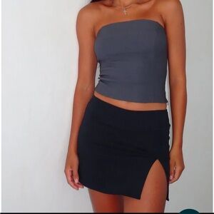 motel rocks black mini skirt